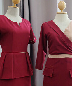 ชุดพนักงานคลินิก ยูนิฟอร์ม ชุดพนักงานต้อนรับ