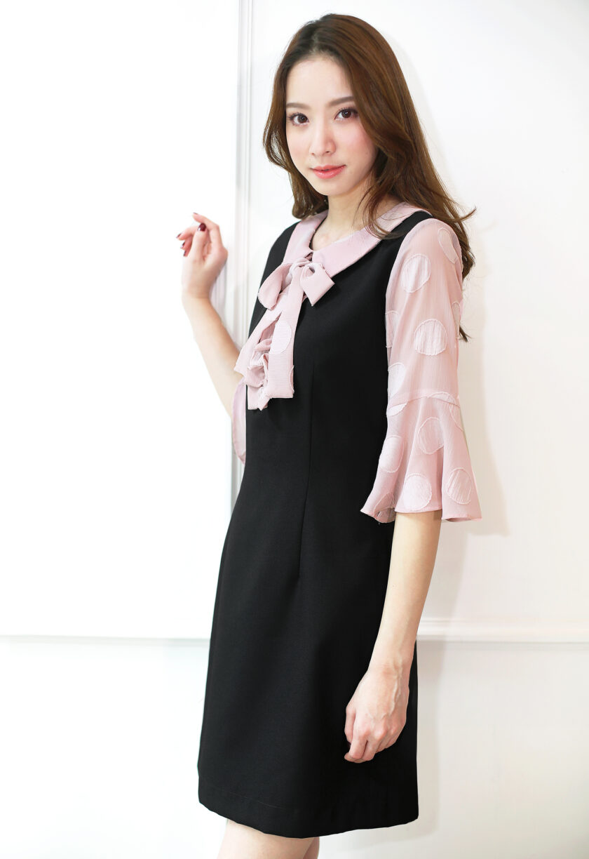 Melody dress-black pink - Image 3