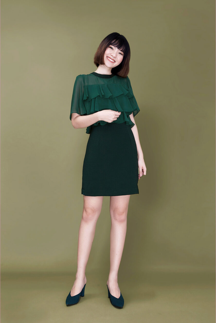 Venice dress-deep green - Image 2