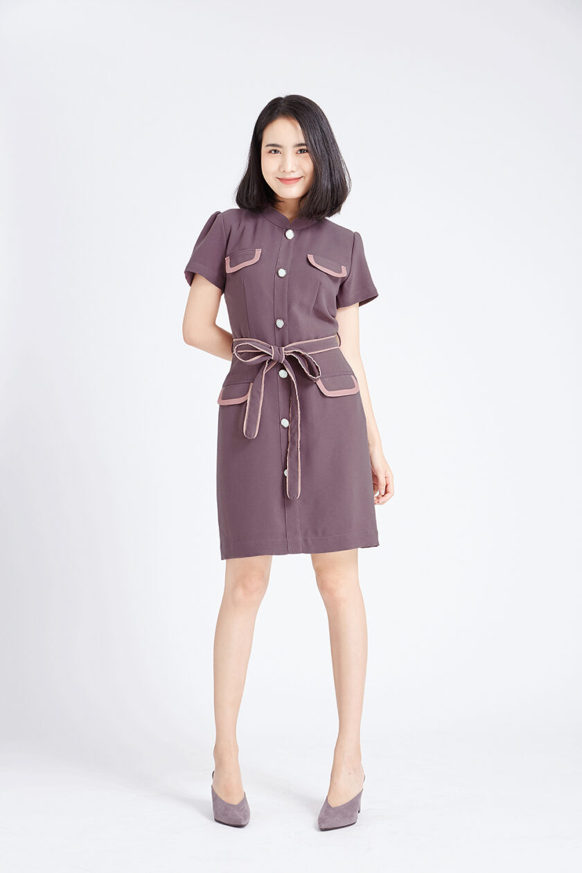 Rene dress-grey