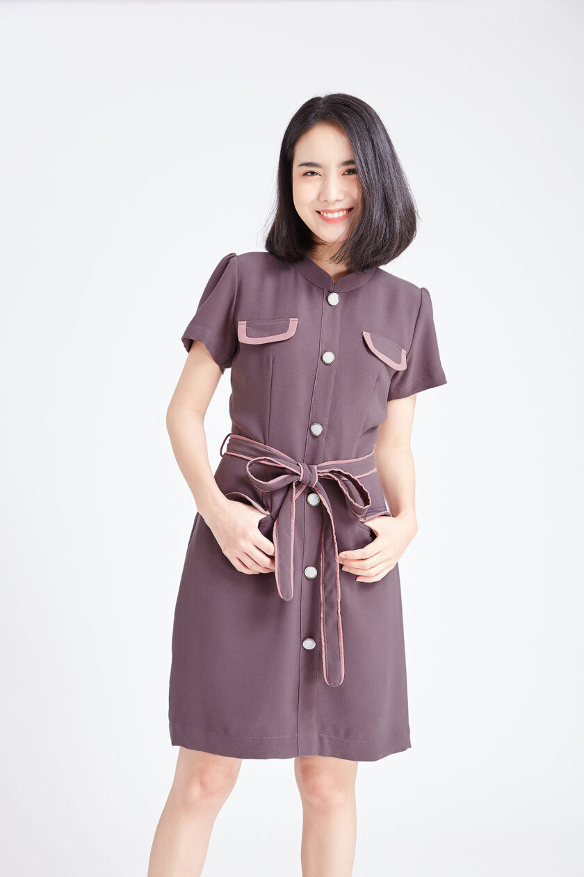 Rene dress-grey - Image 2