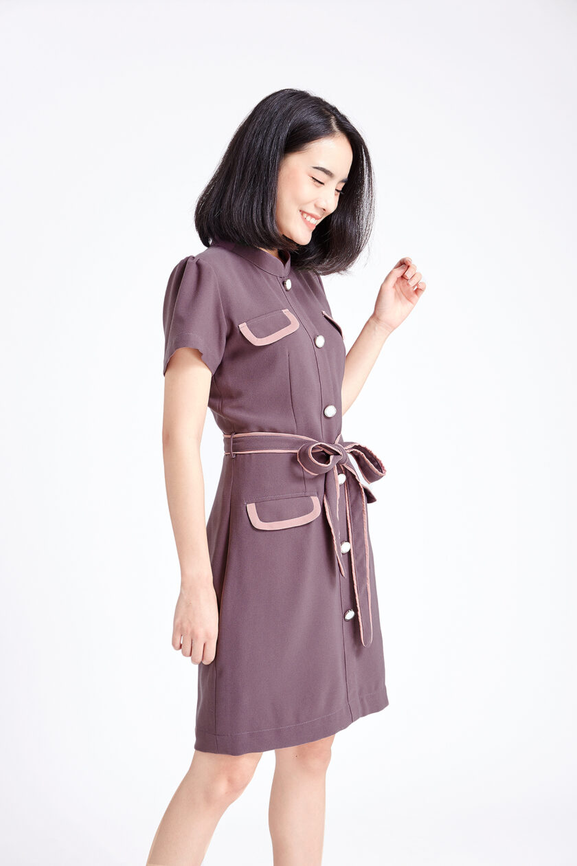 Rene dress-grey - Image 3