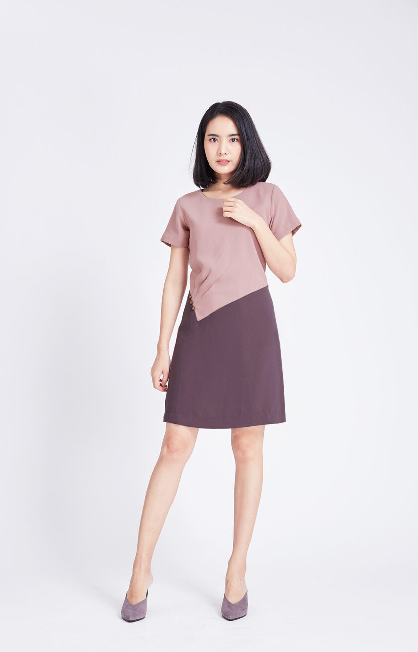 Tammy dress-rosy brown