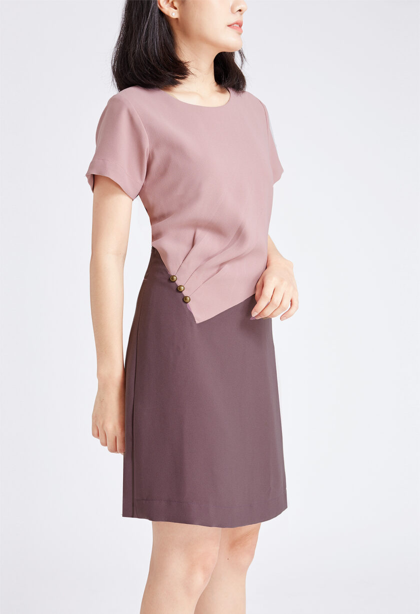 Tammy dress-rosy brown - Image 4