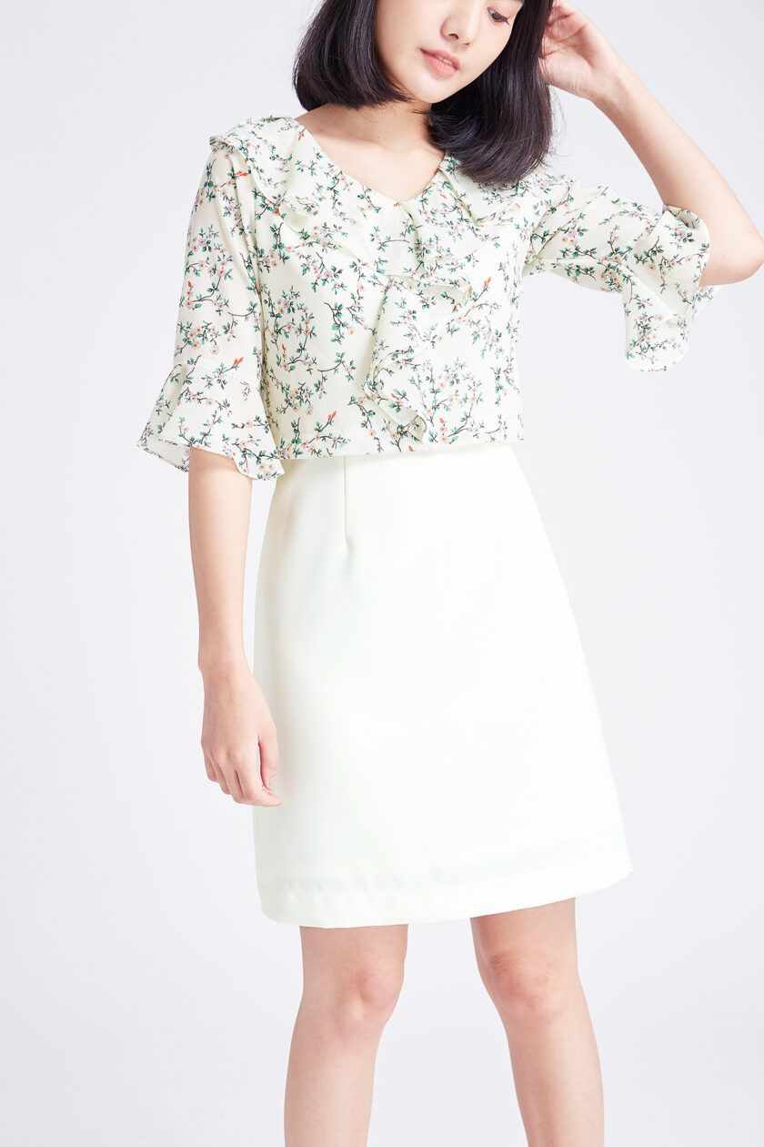 Olyn dress-white