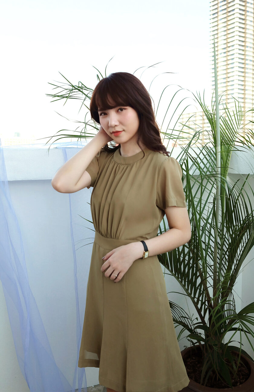 Libby dress-olive - Image 3