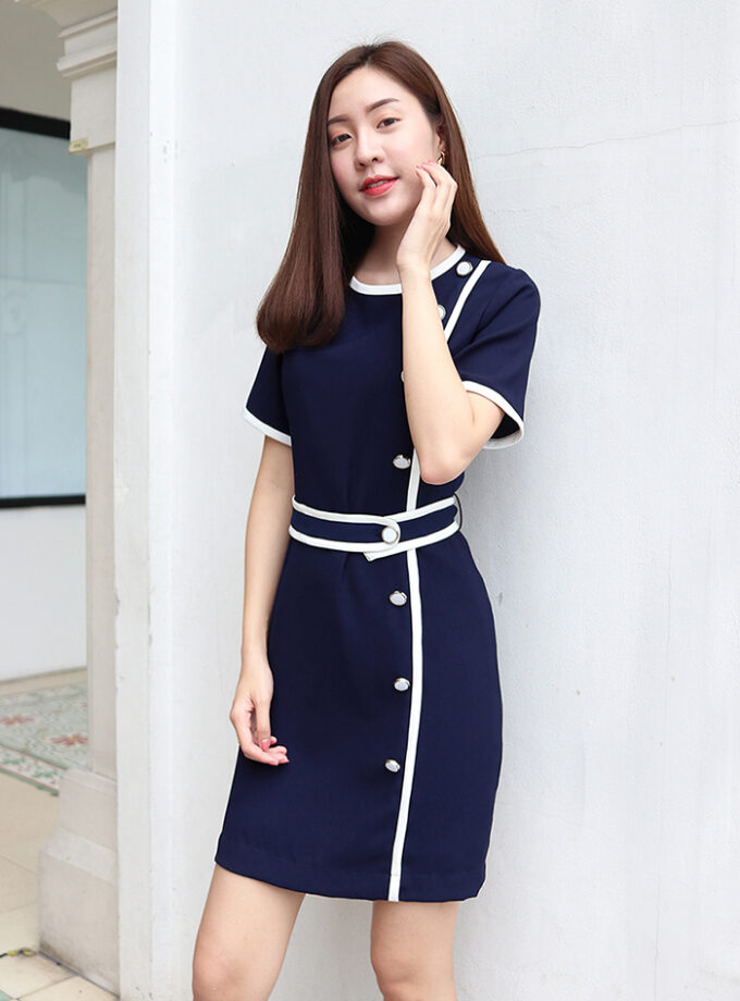 Jenna dress-navy
