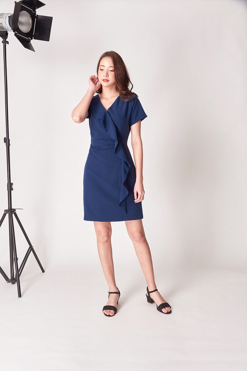 Doris dress-cobalt blue - Image 2