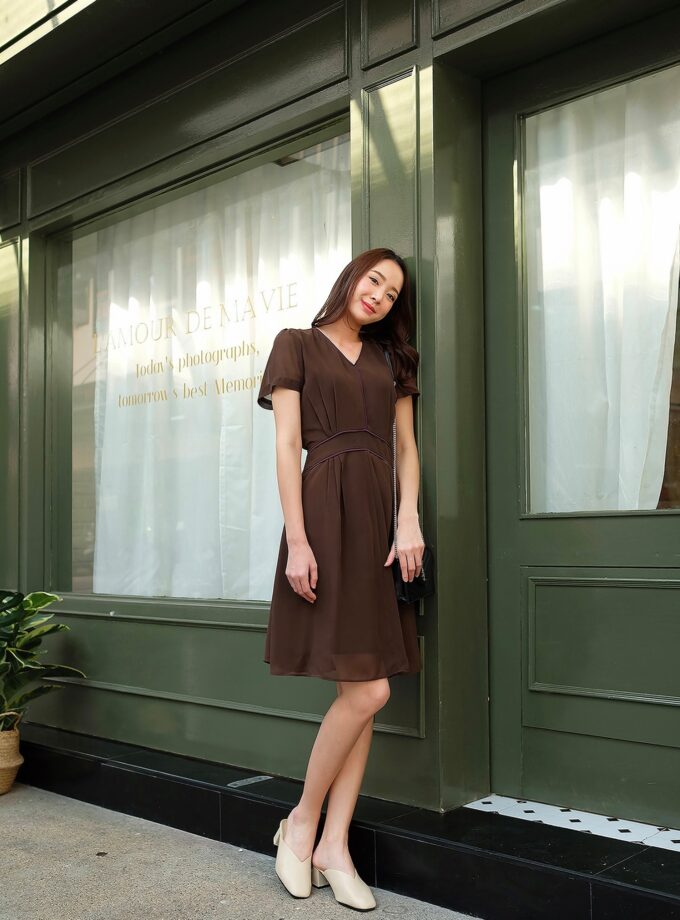 Maple dress-brown