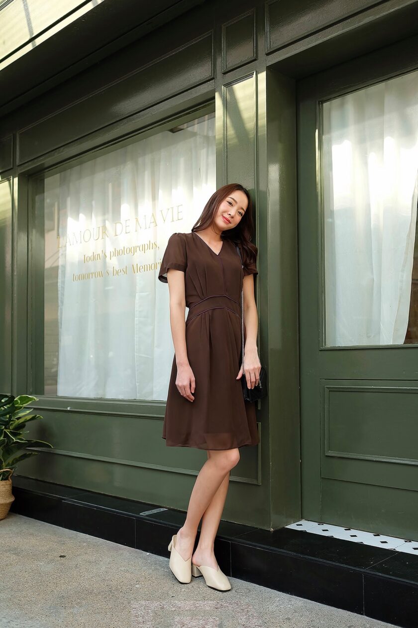 Maple dress-brown