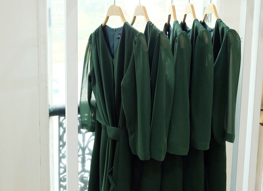 Gabby dress-deep green - Image 3