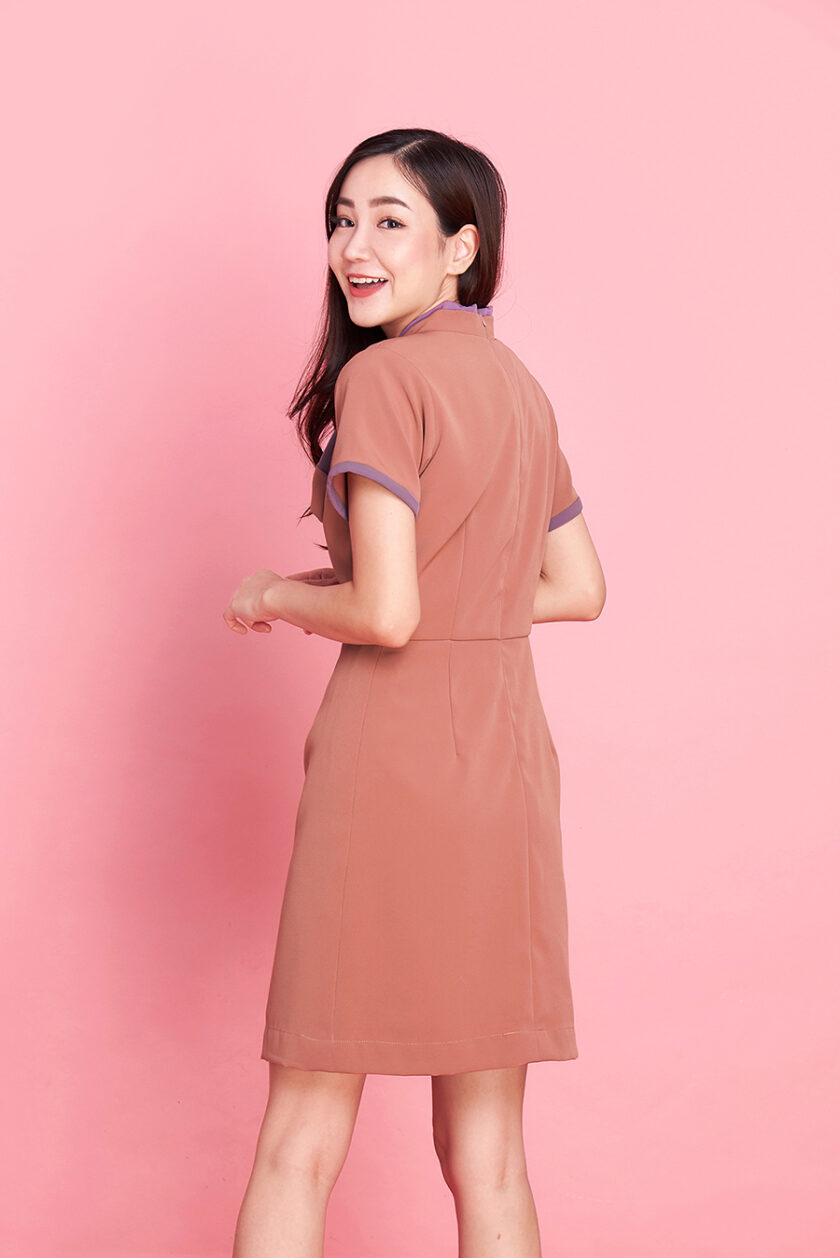 Milly dress-brick - Image 4