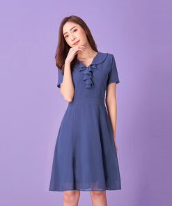 Iona dress-cobalt blue