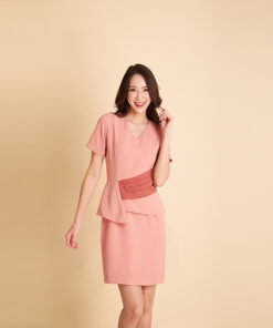 Boston dress-cantaloupe