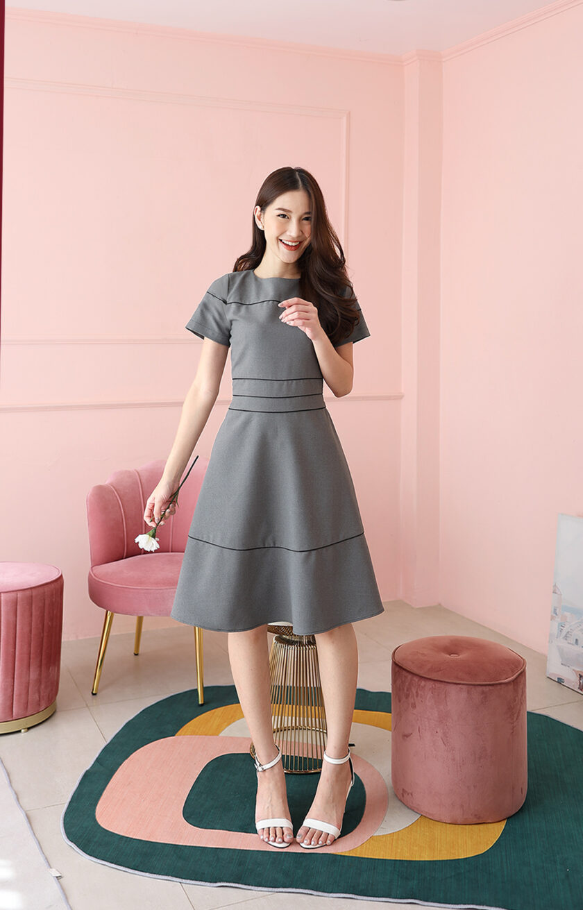 Emma dress-grey - Image 2