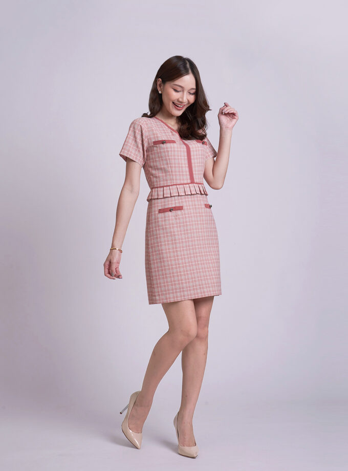 Lalyn dress-brick
