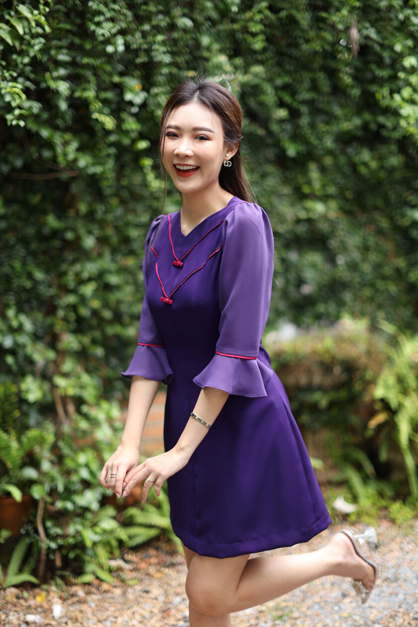 Alyn dress-purple