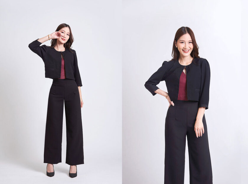 เซทสูทยูนิฟอร์ม กางเกงขาวยาว พนักงานคลินิก - Image 3