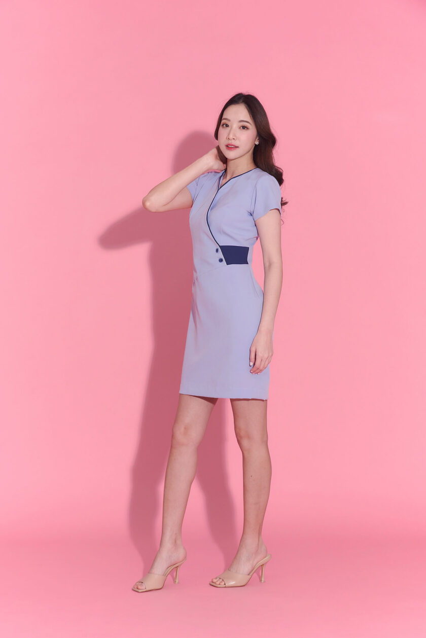 Elma dress-sky blue - Image 4