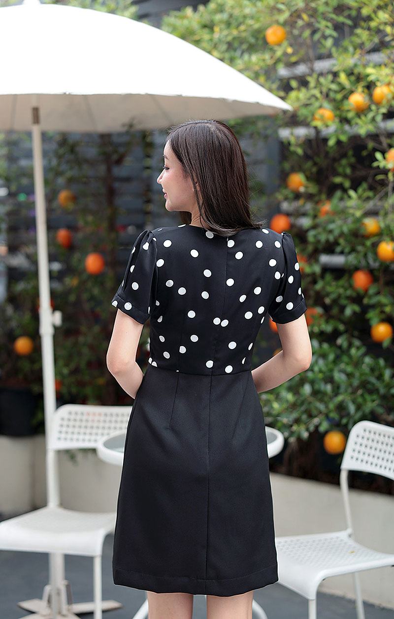 Sunny dot dress-black - Image 8