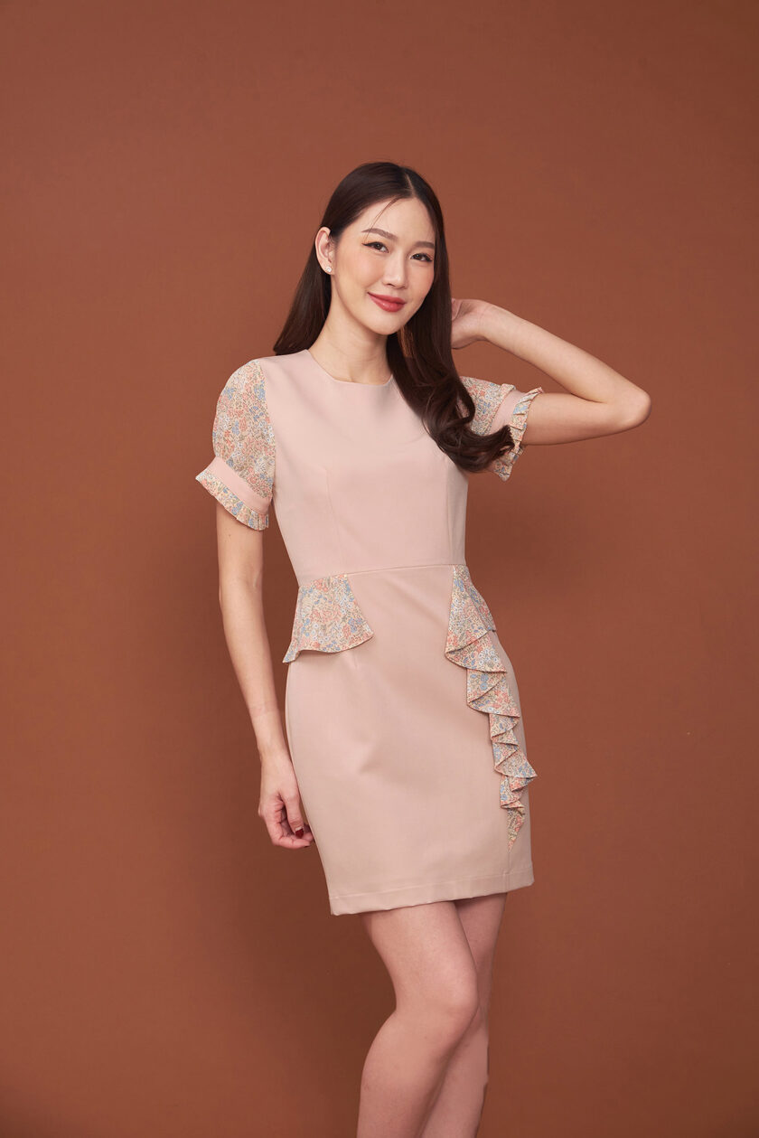 Bambie dress-soft brick - Image 3