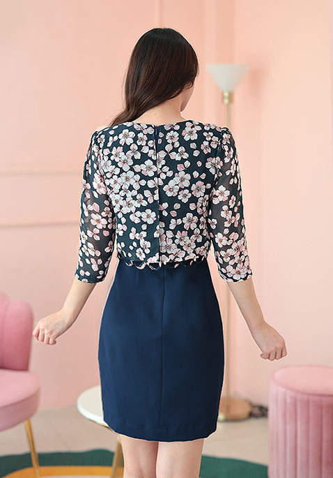 Talia dress-navy - Image 5