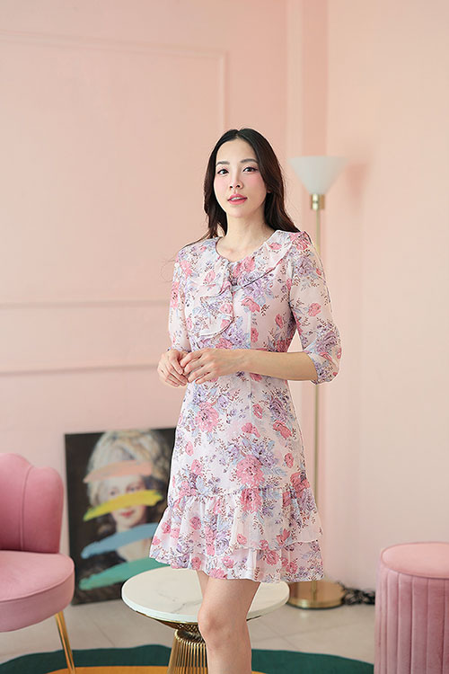 Sakura dress-lilac - Image 4