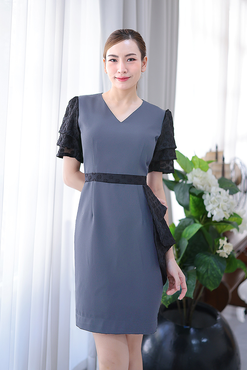 Nadia dress-grey - Image 4